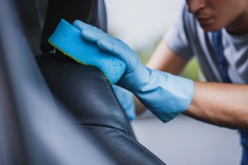 cleaning car