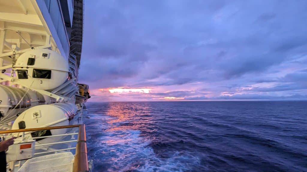 cruise boat in ocean