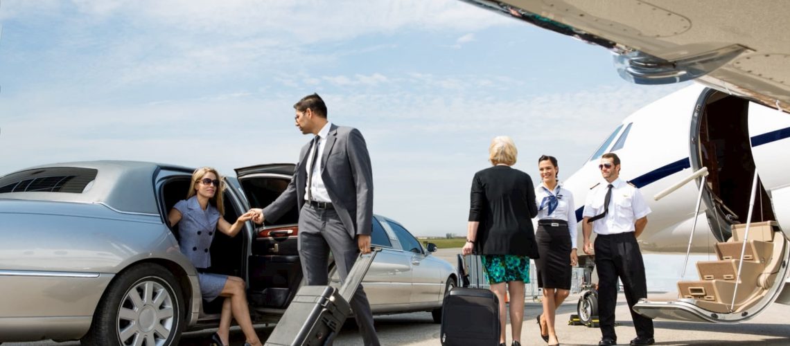 Limousine at the airport