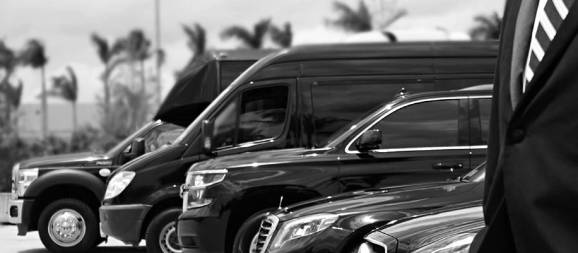 Fleet of limousines for airport transfers